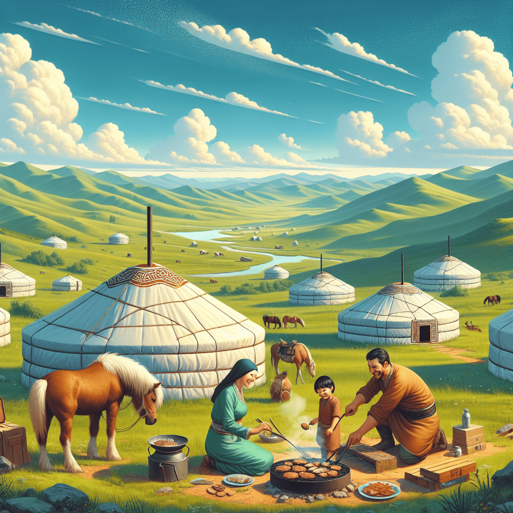 Camping in Mongolei