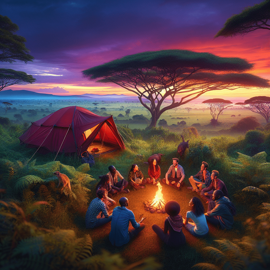 Camping in Uganda